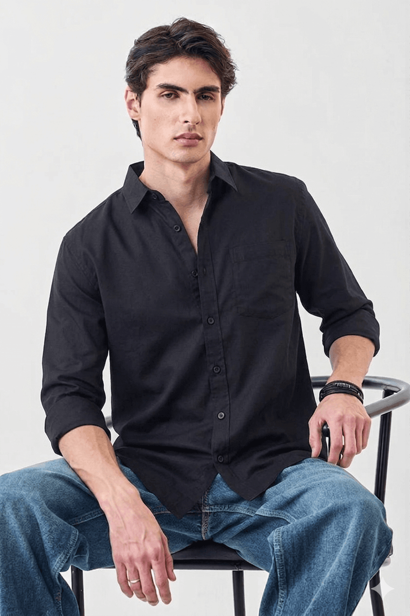 Long-Sleeve Button-Down Shirt 1