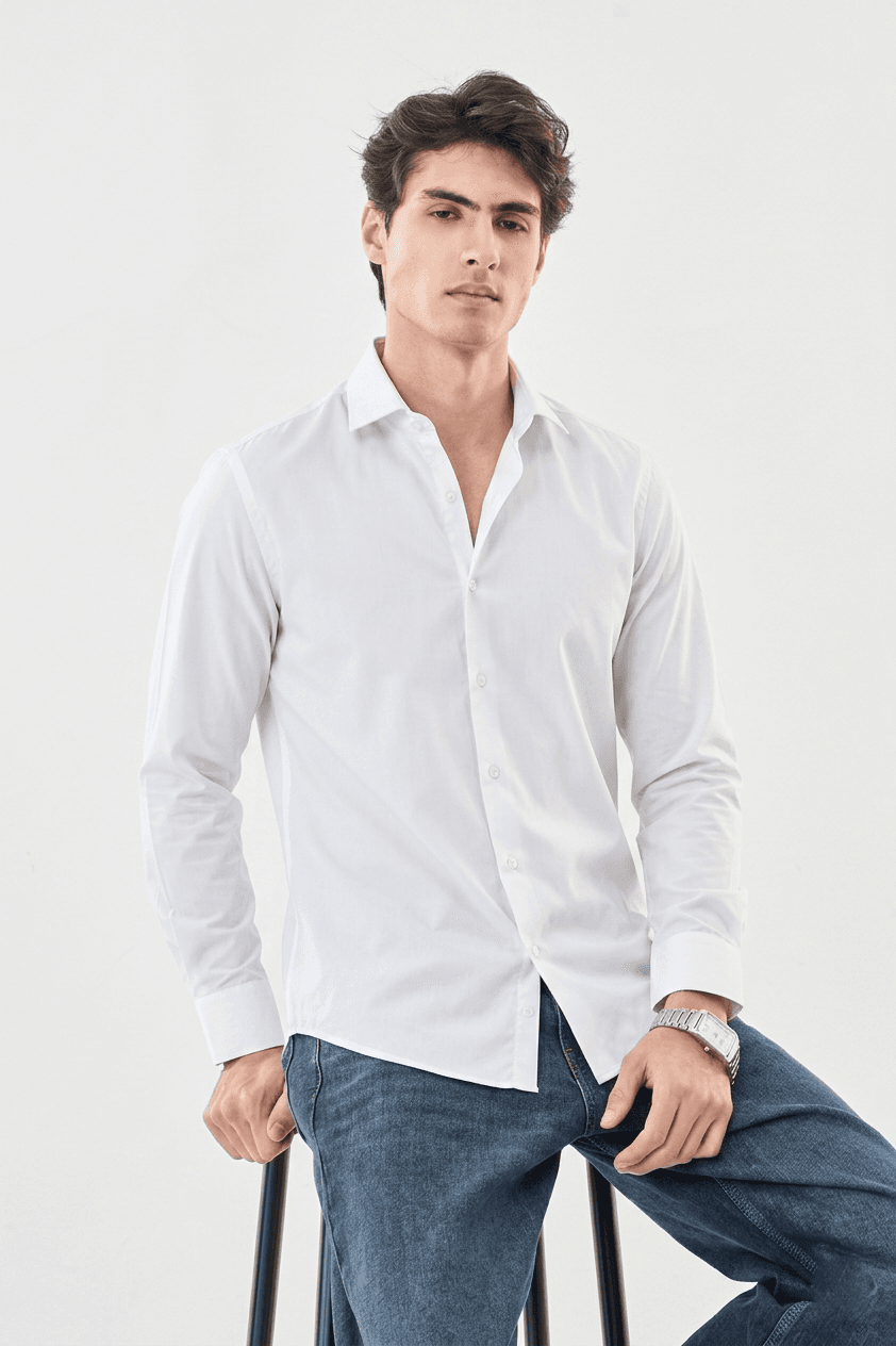 Loyan Men's Signature Windowpane Plaid Button-Down Shirt